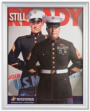 22 x 28 Poster Frame for Wall, Snap Open, 1.625" Profile -Silver