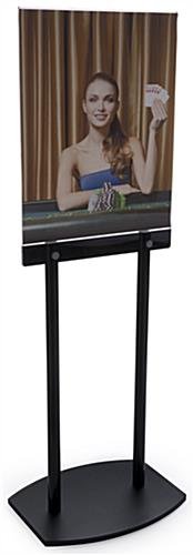 22 x 28 Poster Stand for Floor, Double Sided, 67" Tall - Black
