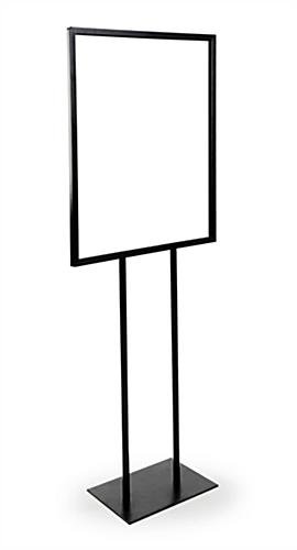 22 x 28 Poster Stand for Floor, Top Insert, Double Sided, Rectangle Base - Black