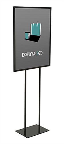 22 x 28 Poster Stand, Top Insert, Double-Sided, Metal - Black