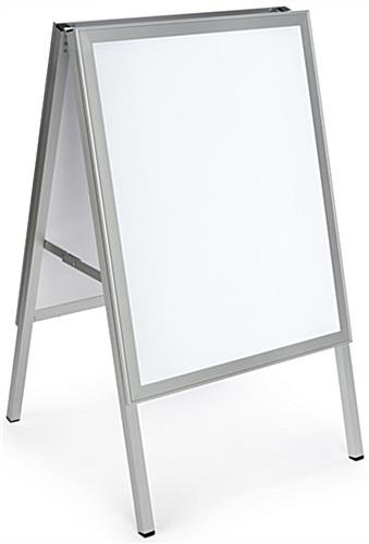 22” x 28” Sidewalk Sign with LED Lights, Snap Frame, Rechargeable Battery - Silver - Image 3
