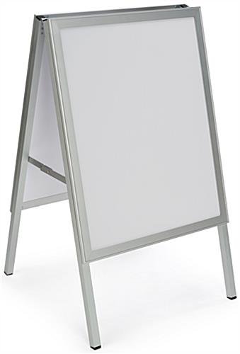 22” x 28” Sidewalk Sign with LED Lights, Snap Frame, Rechargeable Battery - Silver - Image 5
