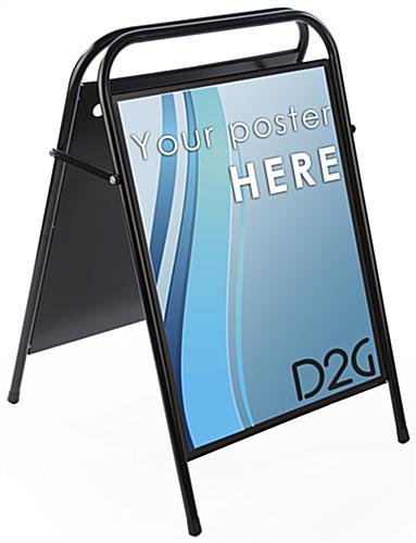 22 x 28 Sidewalk Sign with Magnetic Lens, Double Sided - Black - Image 2