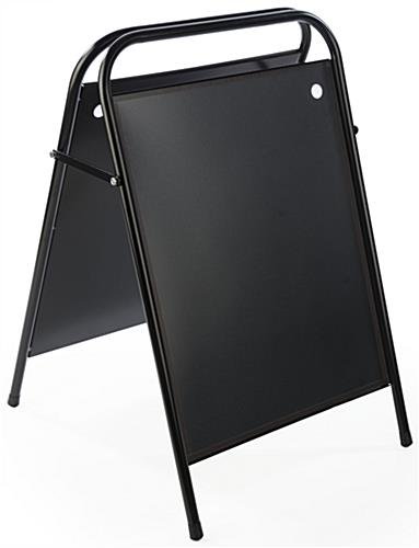 22 x 28 Sidewalk Sign with Magnetic Lens, Double Sided - Black