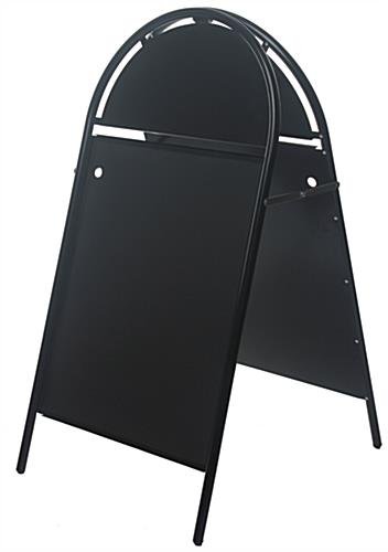 22 x 28 Sidewalk Sign with Magnetic Lens, Separate Headers, Double Sided - Black