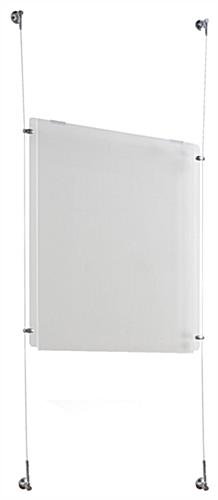 22 x 28 Sign Holders with Wall Mount Cable - Clear