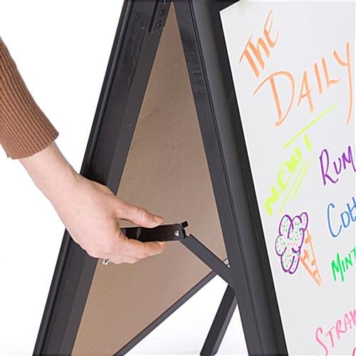 22 x 28 Write-On Board A-Frame, Wet Erase, Double Sided - White - Image 2