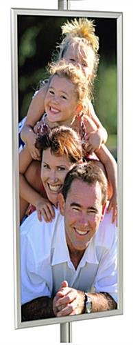 22 x 56 Poster Stand Accessory, Snap Open - Silver