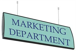 22 x 7.75 Hanging Office Sign Holder with Front-loading Design, Double-sided - Black