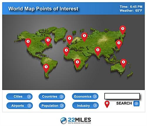 22Miles Interactive Content Management Software for Touch Screen Devices