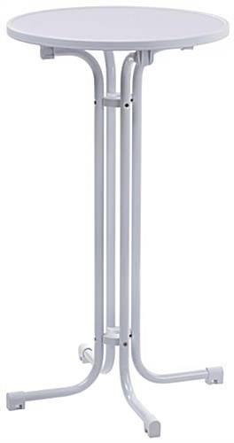 23 x 42 Round Cocktail Table - White