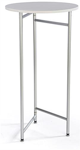 23.5” x 44” Display Table, Round - White