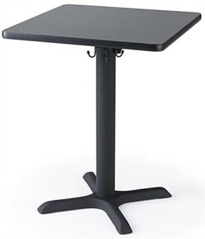 24”w x 30”h Square Cocktail Table - Black