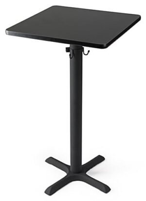 24”w x 42”h Square Cocktail Table - Black