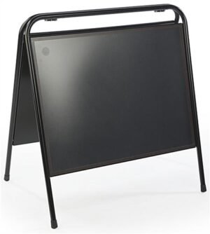 24 x 18 Sidewalk Sign with Magnetic Lens, Double Sided - Black