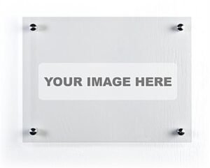 24 x 18 Write-On Board, Wall Mount, Dry Erase, Custom Printing, Acrylic – Clear