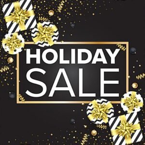 24 x 24 Pre-Printed Floor Decal, HOLIDAY SALE - Black