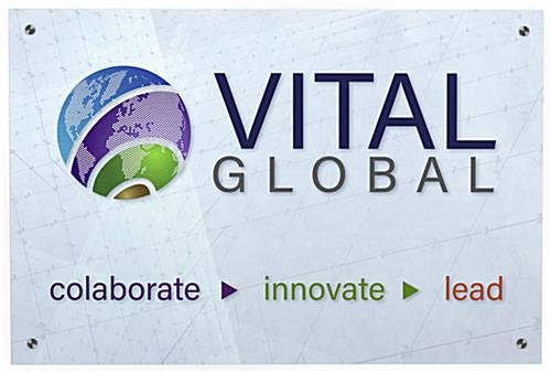 24 x 36 Acrylic Wall Sign w/ UV Printed Custom Graphics, 4 Standoffs - Image 2