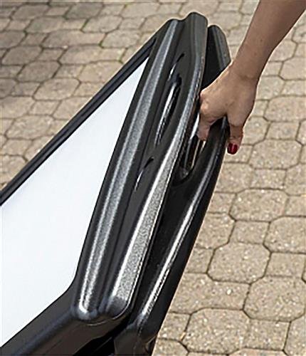 24 x 36 Collapsible A-Frame Letter Board, 2-Sided w/ Wheels, Includes Letter Set - Image 2