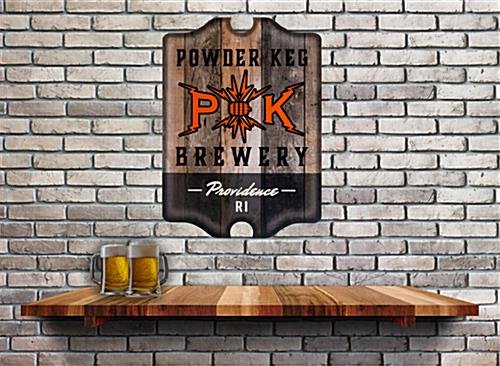 24" x 36" Custom Shaped Foam Board Sign, Full Color Single Sided UV Printing - Image 4
