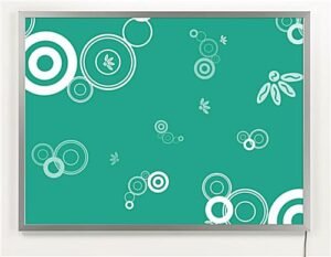 24 x 36 LED Light Box with Hanging Line for Windows, Snap Open - Silver