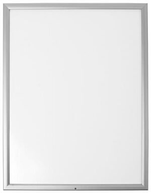 24 x 36 Outdoor Poster Frame for Wall, Snap Open with Lock, 35mm Profile - Silver