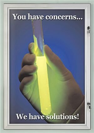 24 x 36 Outdoor Poster Frame for Wall, Swing Door with Gasket - Silver