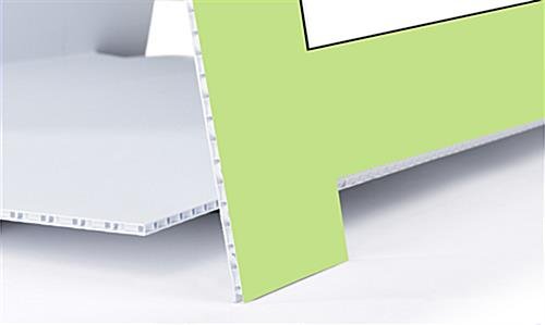 24 x 36 Plastic Sidewalk Sign with Custom Graphics, Double-Sided, Waterproof - White - Image 4