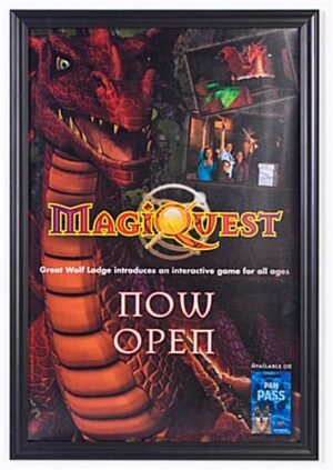 24 x 36 Poster Frame for Wall, Snap Open, 1.625" Profile - Black