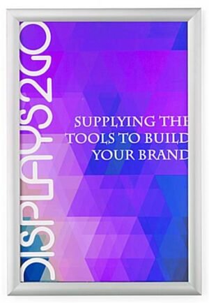 24 x 36 Poster Frame for Wall, Snap Open, 45mm Profile - Silver