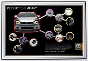 24 x 36 Poster Frame for Wall, Snap Open, Two-Toned - Black & Silver