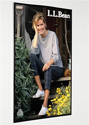 24 x 36 Poster Frame for Wall, Thin Cardboard Backer, Plastic Extrusion - Black