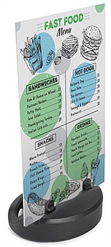 24 x 36 Sidewalk Sign w/ Coroplast Board, 1-Sided UV Printing, Fillable Base - Black