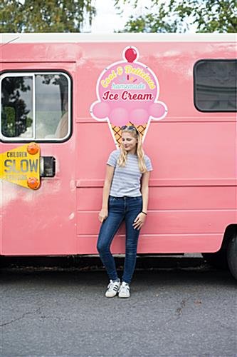 24" x 48" Outdoor Custom Shaped Sign, Single-Sided, Wall Mounted Placement Style - Image 3