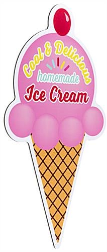 24" x 48" Outdoor Custom Shaped Sign, Single-Sided, Wall Mounted Placement Style