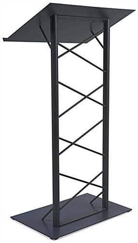 25" Single Truss Podium for Floor, Steel - Black