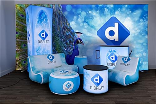 26.5-Inch Wide x 18.25-Inch High Inflatable Ottoman with Custom Printed Slipcover - Image 6