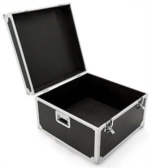 27 x 27 Carrying Case for Floor Tiles, with Wheels, Handles & Foam Padding - Black