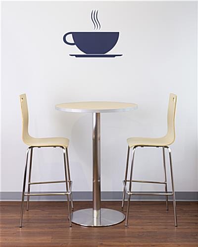 28.5” Bentwood Chair w/ Stainless Steel Legs, Set of 2 – Light Finish - Image 2