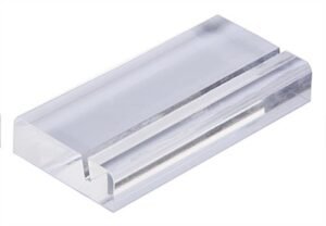 3" Acrylic Business Card Holder Rack, Holds up to 5 Business Cards - Clear