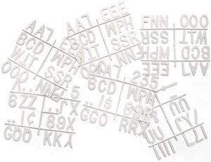 3" Letter Set - White