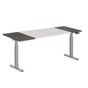 3-Stage, Deluxe Electric, Height Adjustable 30"D x 72"W Desk w/Tri Top