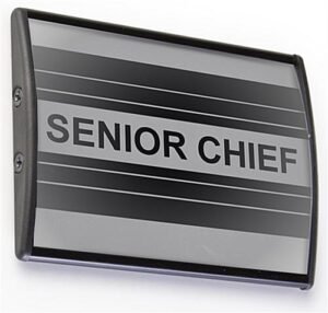 3 x 4 Curved Adhesive Wall Sign Holder, Snap-out Lens - Black