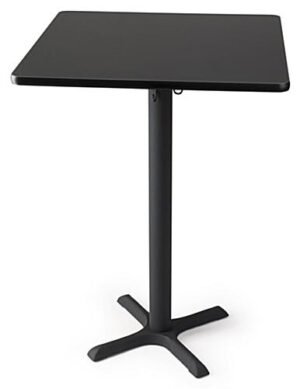 30”w x 42”h Square Cocktail Table - Black