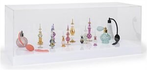 30 x 12 Countertop Display Case w/ 16-Color LED Base, Acrylic Lift-Off Top - Clear