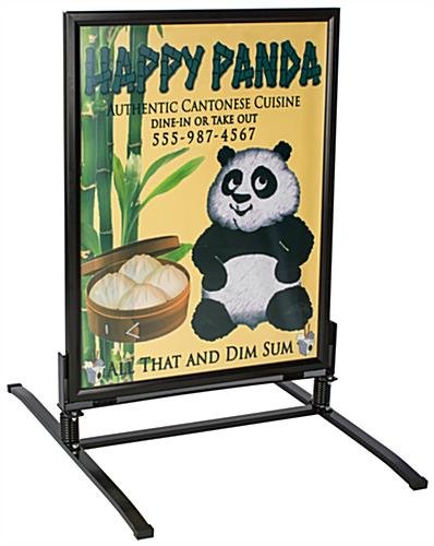 30” x 40” Sidewalk Sign for Posters, Snap Frame, 2 Sided, Outdoor - Black - Image 2