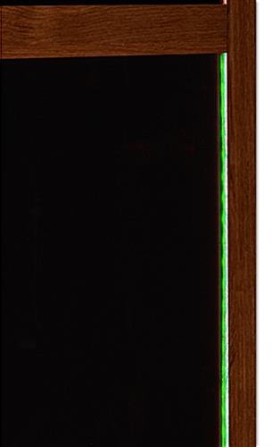 31 x 50 Write-On Board, LED Lighting, 32" LCD Screen, Wall Mount - Faux Wood Grain - Image 7