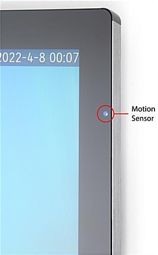 32" Digital Signage Mirror, Motion Sensor, Wall Mounted, Android 7.1 - Silver - Image 7