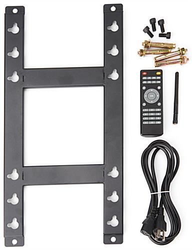 32" Digital Signage Mirror, Motion Sensor, Wall Mounted, Android 7.1 - Silver - Image 10