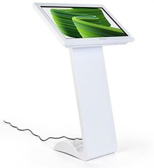 32” Slanted Touch Screen Digital Kiosk, 10pt PCAP Display, Android 7.1 OS - White